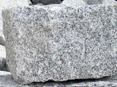  Mauersteine - Granit mittelkorn grau, gespalten