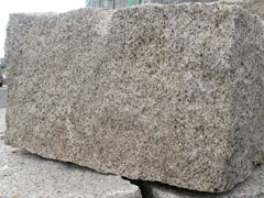  Mauersteine - Granit türkisch gelb gespalten