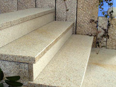 Stufenplaten - Granit gelb